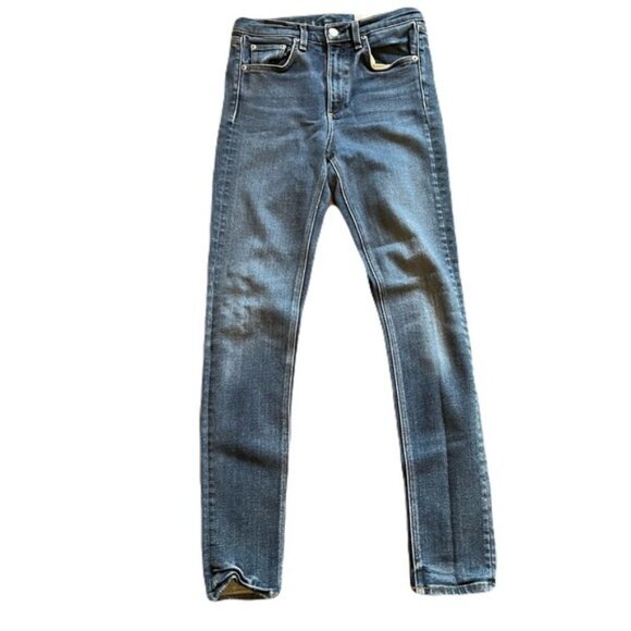 Rag & Bone 25 Medium Wash High Rise Skinny Jean - Picture 1 of 5